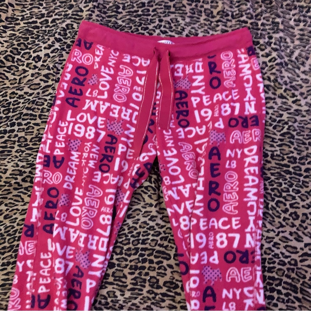 Aero 2000s pink pajama pants